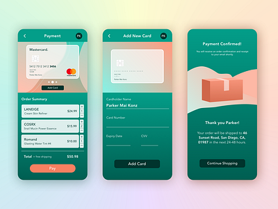 Daily UI 002 - Credit Card Check Out