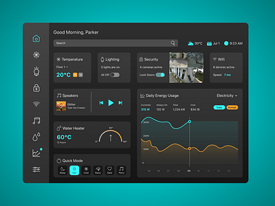 Home Monitoring System: Daily UI 021