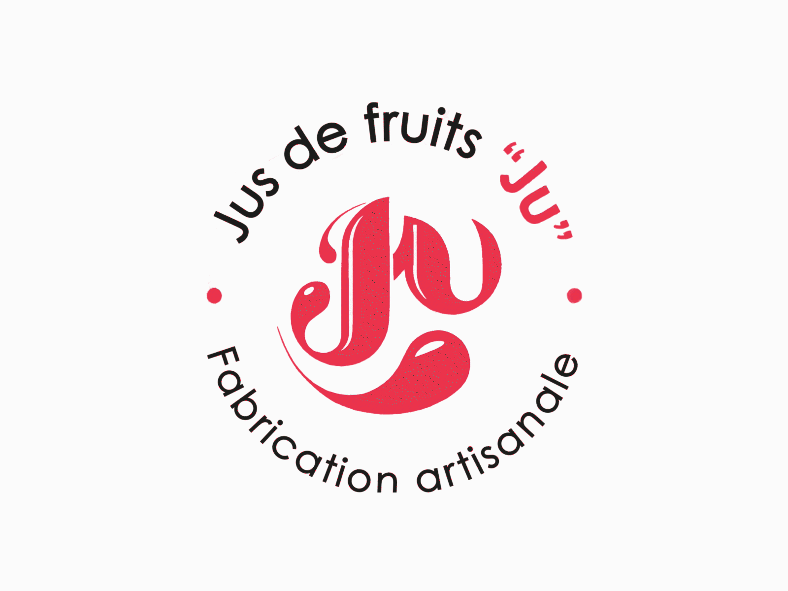 Jus de fruit ''Ju'' aftereffects brand identity framebyframe juice fruit logo animation traditional animation tvpaint
