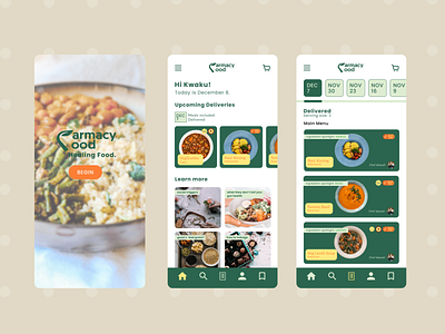 Food Delivery Mobile Application app branding design illustration ui ux