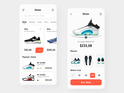 Shoes store app
