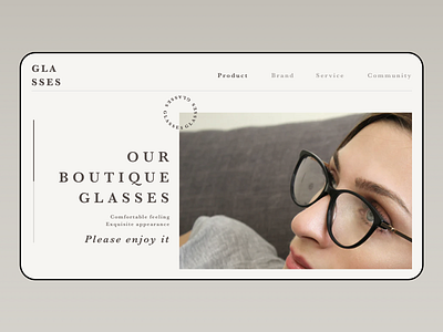 Glasses Buy online website design ui ui design uiux web web design