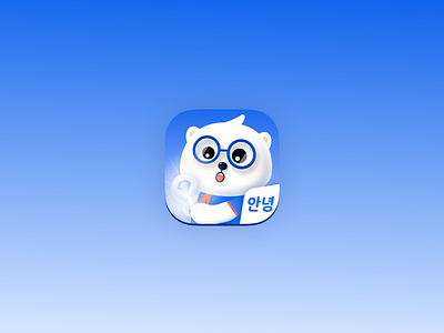 Korean memorize words app icon app branding design illustration logo ui ui design