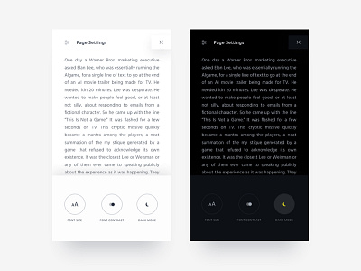 Reader Mobile App app application dark ui mobile reader ui ux white ui