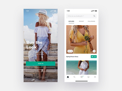 Buy The Look – Shop Collections anything app buy collection ecommerce ios iphonex sell ui ux