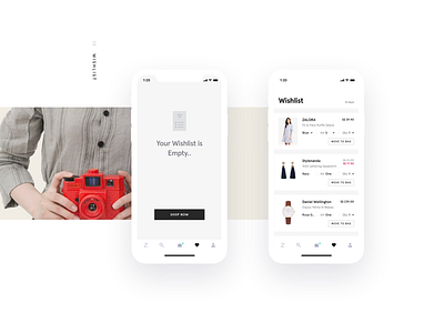 .08 Wishlist. ZALORA app ecommerce fashion ios iphonex mobile ux