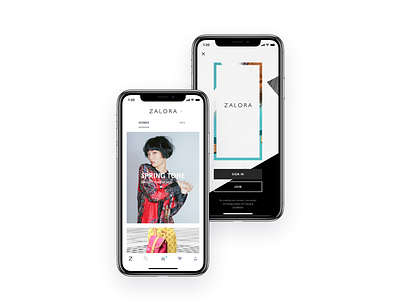 Home. ZALORA app ecommerce fashion ios iphonex mobile ux