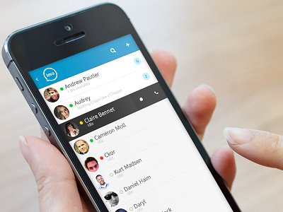 Mock-up for a chat app app chat design ui ui design