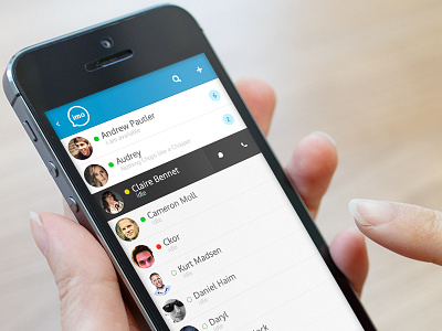 Mock-up for a chat app