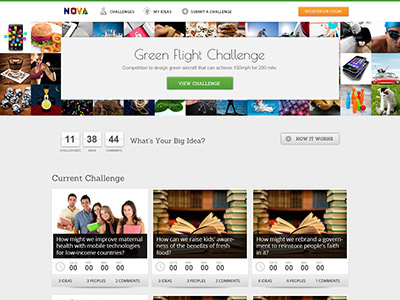 Nova- Crowd Sourcing Platform desyn desyn.in ui design web design