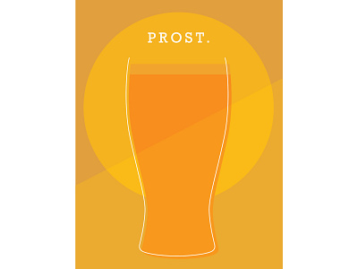 🍺Prost beer cheers color schemes design indesign layout design simplistic warm colors