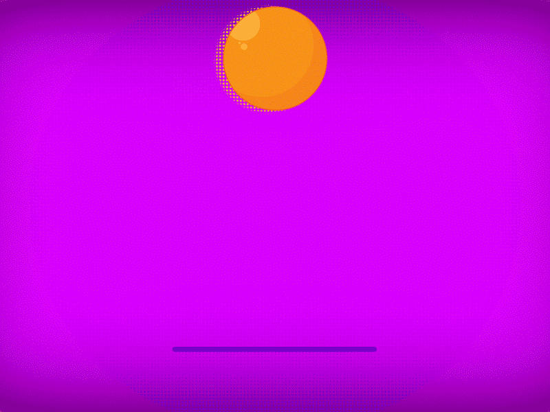 Bouncing Ball Animation 2d animation aftereffects animated gif animation bounce bouncing bouncing ball bright color combinations contrasting illustration orange purple