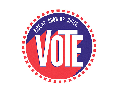 VOTE 🇺🇸 adobe illustrator color schemes illustration illustrator redwhiteandblue riseupshowupunite shape elements simplistic vote vote2020