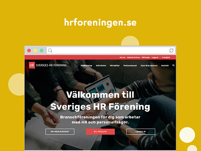 Sveriges HR Förening webdesign wordpress