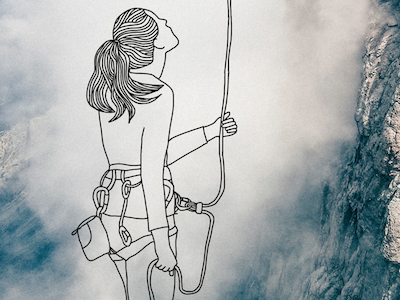 At Wild Woman : Climber Sophie adventure climbing drawing illustration outdoor photography woman