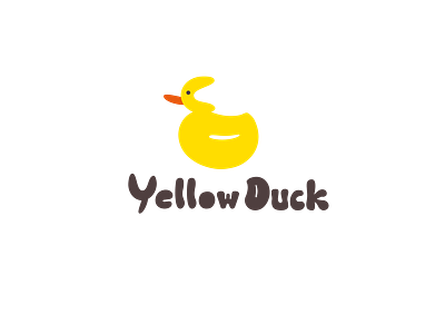 Yellow Duck Logo Letter