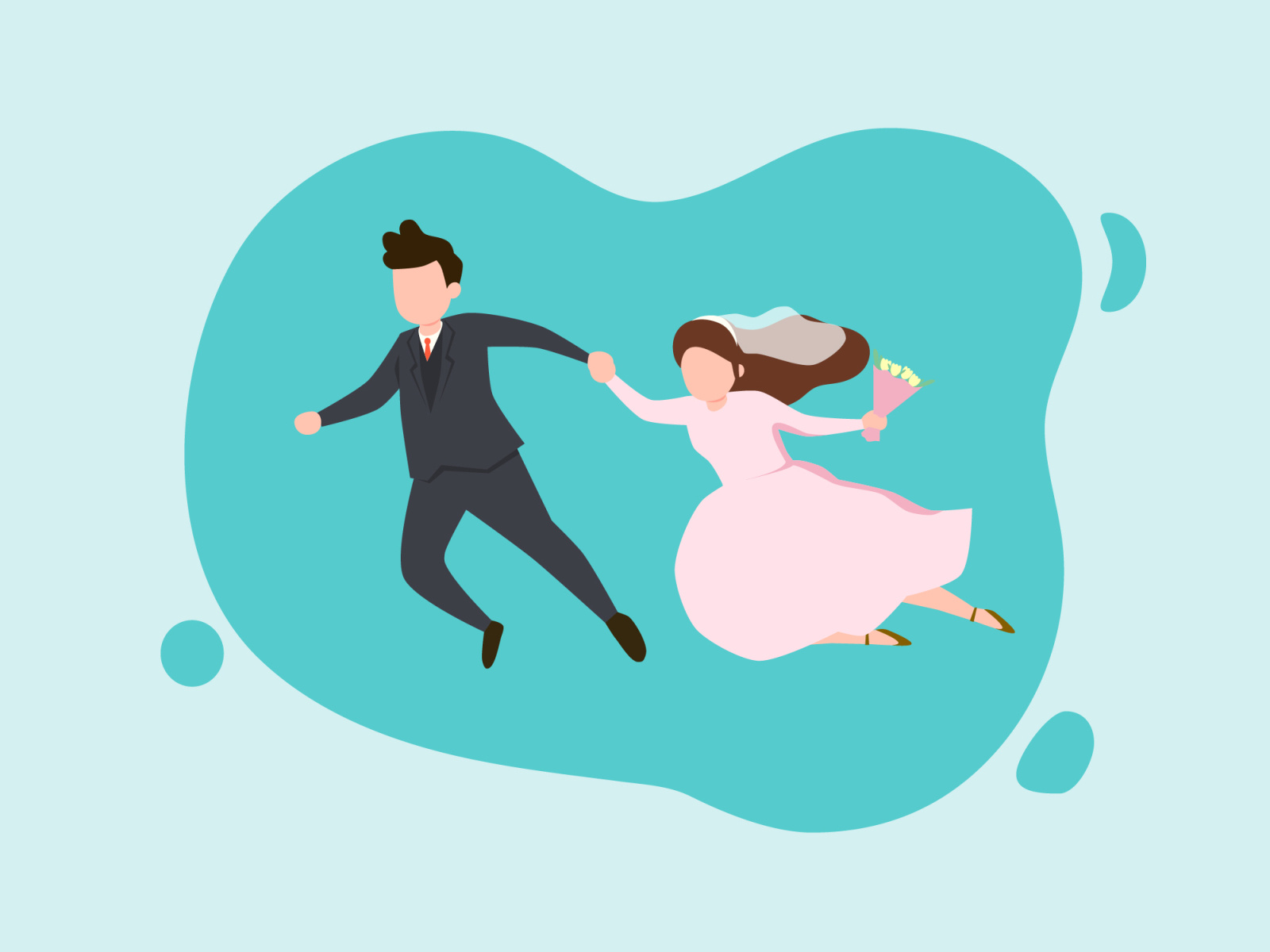 flying-married-couple-illustration-by-khairul-akbar-on-dribbble