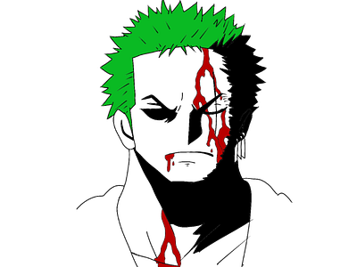 Roronoa zoro (3 sword style ) anime my favourite character onepiece zoro