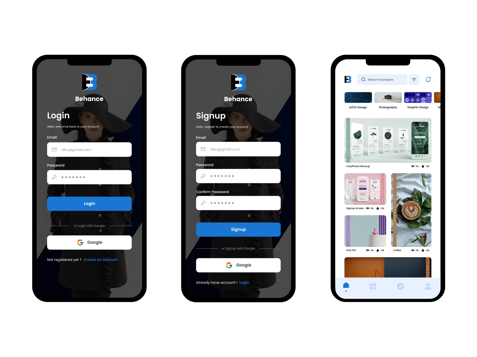 Behance Redesign By Sinchana On Dribbble Behance Redesign By Sinchana On Dribbble