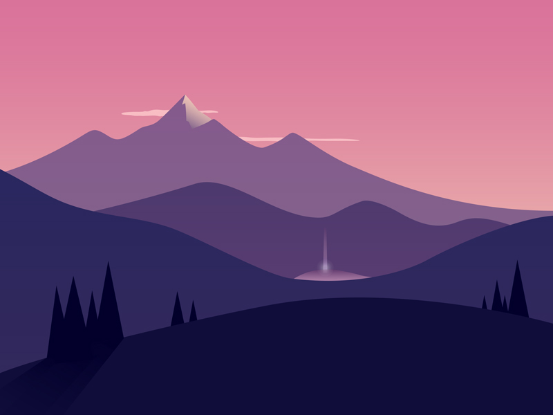 Mountain by Darman Kadir on Dribbble