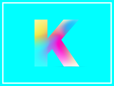 Kradient color gradient typography