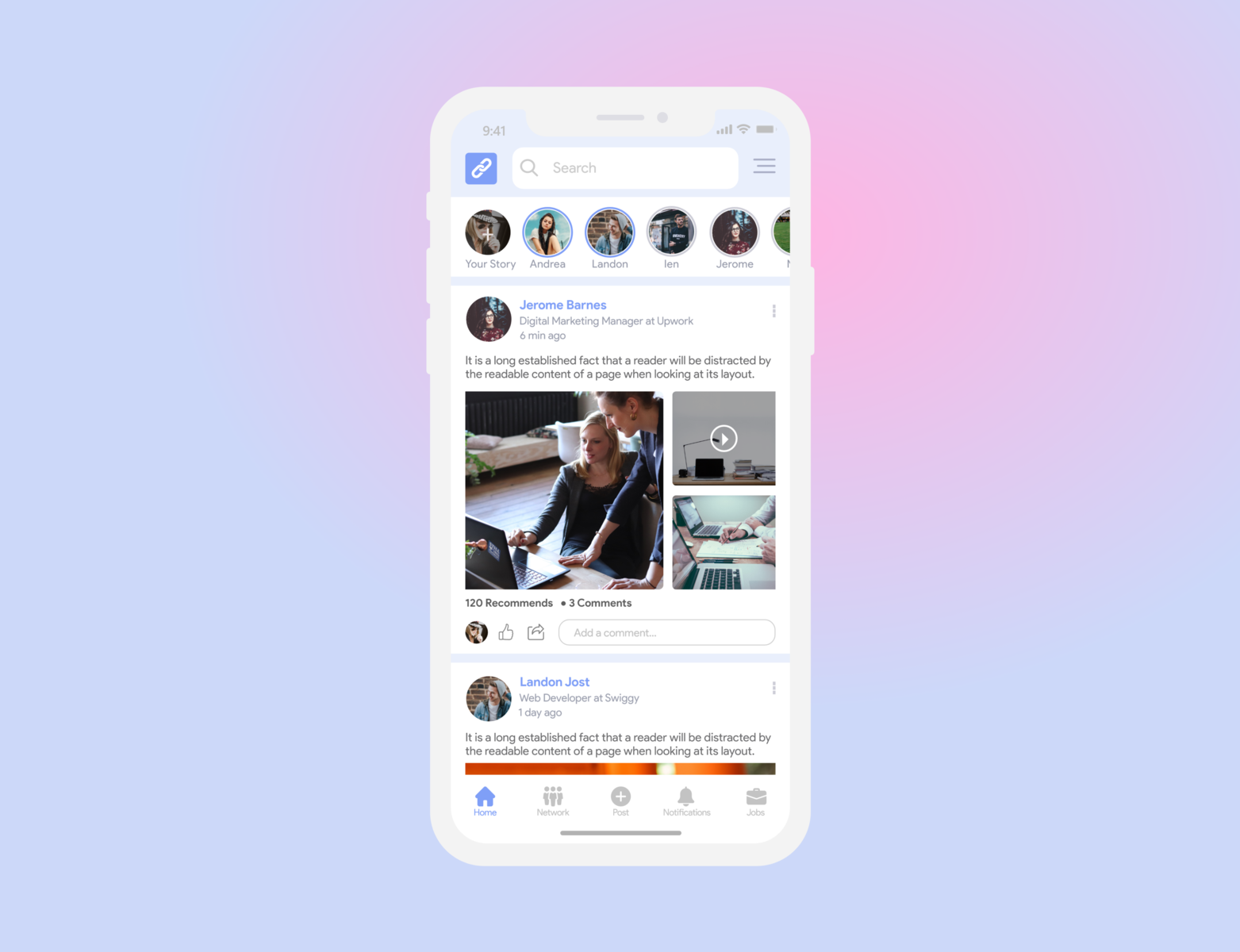 Networking App for Professionals by Neha Gupta on Dribbble