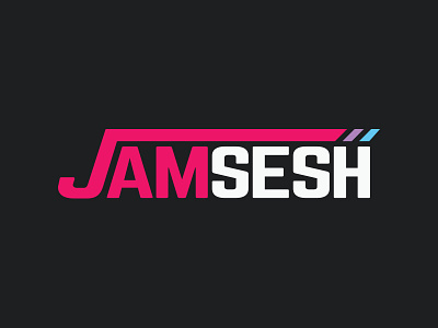 Jamsesh jam jamsesh logo music pink wordmark