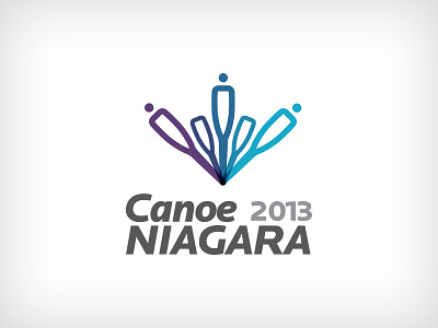 Canoe Niagara 2013 blue canada canoe logo niagara purple sport wordmark