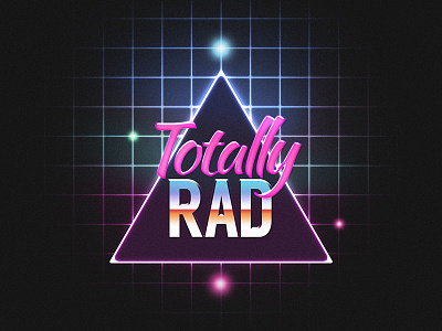 Totally Rad 80s lighting noise pink retro tron ultra vintage