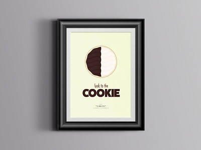 Look to the Cookie! cookie mockup poster print seinfeld tv