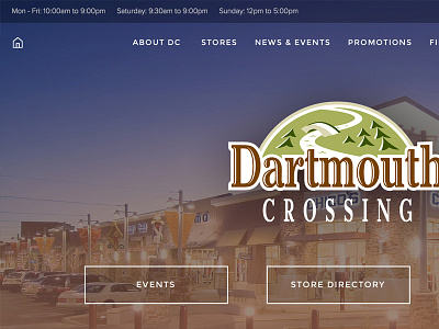 Dartmouth Crossing Website Redesign elegant feminine geometric landing mall shop shopping ui ux web web design website