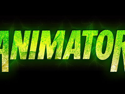 "Animator" Horror Type electric ghost ghoul glow green halloween horror spooky type typography