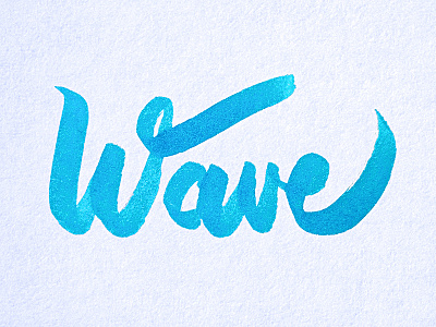 Hand Lettering | Ride the Wave blue cursive hand lettering letters ocean texture type typography water wave writing