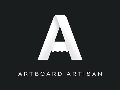 Artboard Artisan "Pencil" Concept 3d a art brand branding capital letter lettering logo pencil portfolio shape