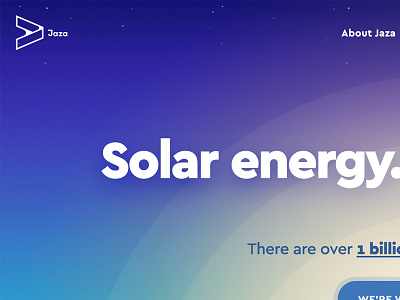 Jaza Energy | Marketing Website blue circles energy gradient power purple sky solar space sun sunlight teal web web design website