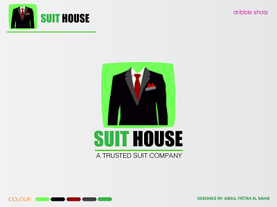 SUIT HOUSE LOGO design graphic design icon logo logodesign