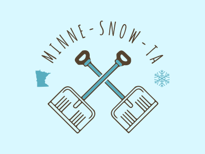 Minne-snow-ta Badge badge minnesota snow snowflake