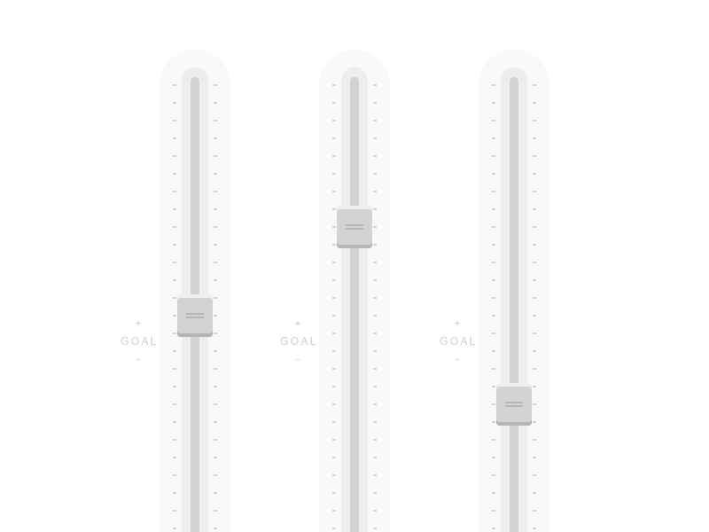 Slider UI for Super-Secret Marketing App slider scroll ui mixer