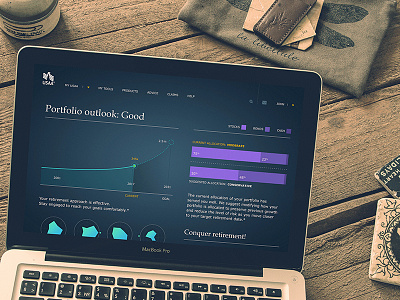 Portfolio Planner - Laptop design graphs summary