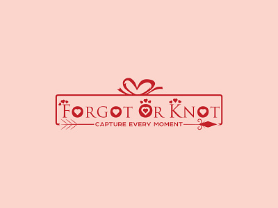 Forgot Or Knot | Valentines Special Logo branding design flat illustration logo love modify recreate revamp typography valentines vector web website