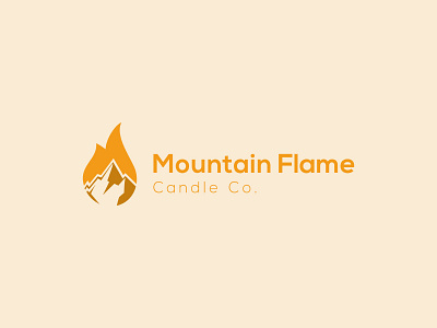 Mountain Flame | Logo Design branding company design everest fire flame flat illustration logo mountain vector web