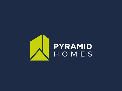 Pyramid Homes | Brand Identity Design branding building construction design flat illustration logo pyramid real estate typography vector web