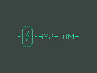 Hype Time | Logo Design branding design flat hype illustration logo logo design neon organization time typography vector web