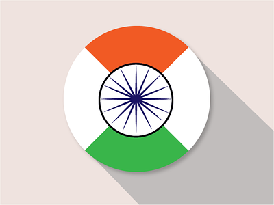 Happy Republic Day adobe art colors country design dribbble flag flat design green illustration illustrator independence india logo saffron white