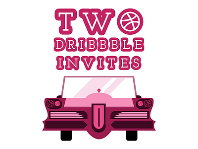 2 Dribbble Invites 2019 adobe art car card colors dashboard design dribbble invite flat design illustration illustrator instagram invitation invite post project shot ui ux