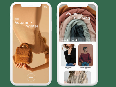 clothing UI IOS