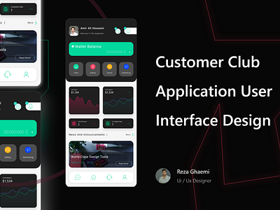 Customer Club Application User Interface Desing