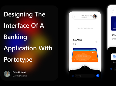 Desiging The Interface Of A Banking Application with portotype app branding design graphic design logo typography ui ux vector