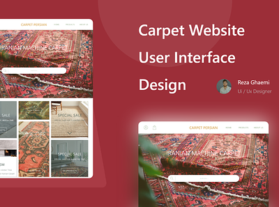 Carpet Website User Interface Design app branding design graphic design typography ui ux