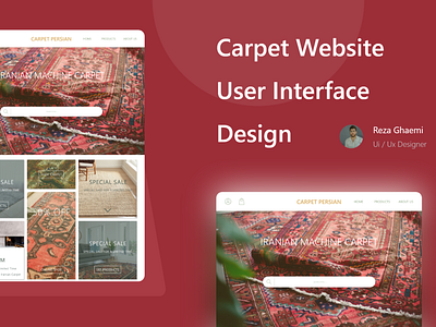 Carpet Website User Interface Design